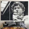 thumbnail image 2 of Statue of David Canvas Poster, Canvas Print, Canvas Gift, Large Canvas, David Sculpture Canvas, David Canvas Art, Michelangelo Canvas Print, Canvas Wall Decor - Rolled Canvas, 2 of 6