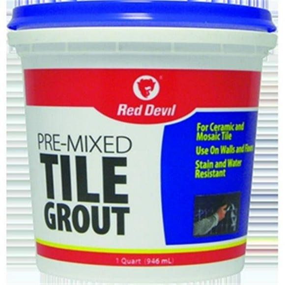 Red Devil 424 1 qt. Premixed Tile Grout - White