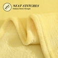 thumbnail image 3 of Howarmer Large Yellow Fleece Throw Blankets, Queen Size Soft Fuzzy Blanket for Women Men and s, All Season Lightweight Microfiber Fluffy Blanket, 90 x 90 inch, 3 of 7