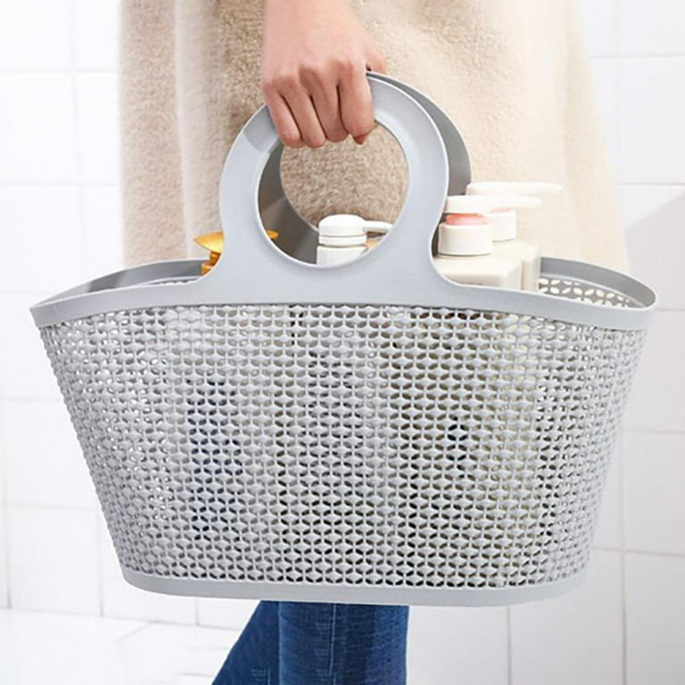 1pc Soft Portable Bathroom Storage Basket, Narrow And Tall Kitchen