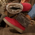 thumbnail image 4 of Tao Tao Womens Patty Cold Weather Snow Boot Warm Lined Winter Boots Faux Fur Red 42, 4 of 9