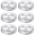 thumbnail image 1 of Lot de 6 Couvercles de Pots, Couvercles de Pots Mason avec 86mm Argent, 1 of 3