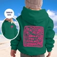 thumbnail image 2 of RTKFRFLM Girls Casual Graphic Hoodie Long Sleeve Hooded Pullover Pullover Top Purple 10-11 Years, 2 of 7