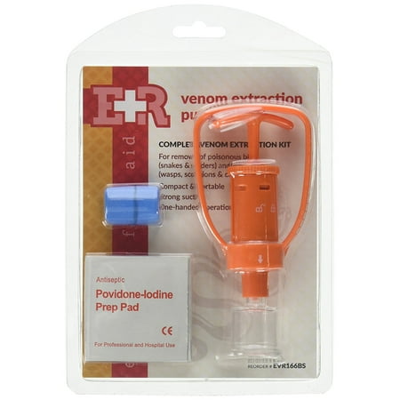 - Ever Ready First Aid Snake Bite Venom Extractor Kit Latex Free