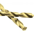 thumbnail image 2 of 1/4” Titanium Coated Twist Drill Bit Set, High Speed Steel Jobber Length Drill, Split Point, 10PCS (For Wood, Plastic and Metal ), 2 of 5