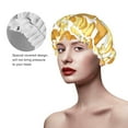 thumbnail image 5 of potato chips fries Shower Cap, Reusable Bath Hair Hat for all Hair Lengths Hair Cover with Elastic Band Double Waterproof Layers Bathing Hat, 5 of 5
