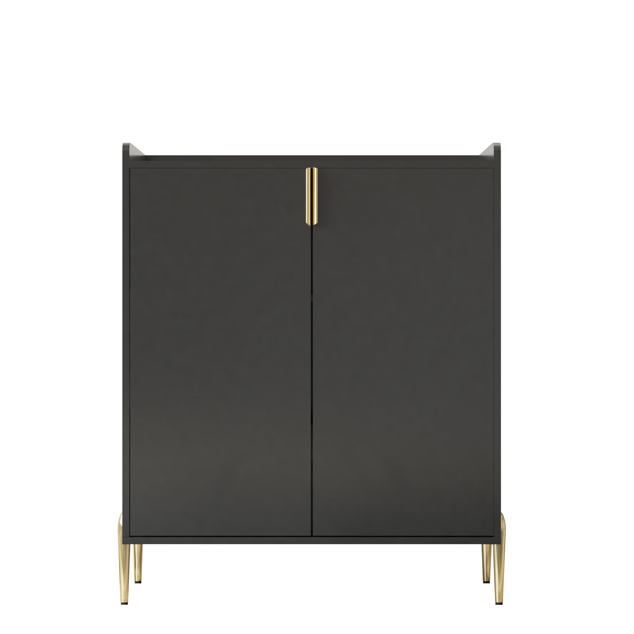 Noble House Solhill 31.5" 2-Door Wine Bar Cabinet, Wooden Wine Rack Liquor Cabinet, Adjustable Shelves, Kitchen, Black
