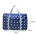 thumbnail image 2 of WIZUTIZ Large Capacity Fashion Travel Bag For Man Women Bag Travel Carry on Luggage Bag Womens with Adjustable Strap Zipper Pockets Medium Solid Bags Water Resistant Lightweight Bag 1 PC Blue, 2 of 3