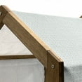 thumbnail image 4 of Quatrefoil Pet House, Morocco Classical White Star Shapes on Pale Blue Backdrop, Outdoor & Indoor Portable Dog Kennel with Pillow and Cover, 5 Sizes, Pale Blue White, by Ambesonne, 4 of 4