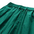 thumbnail image 5 of Chiccall Mens Solid Soft Loose Shorts Elastic Waist Drawstring Casual Quick Dry Summer Sweat Shorts (M-4XL) Green, 5 of 5