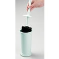 thumbnail image 4 of mDesign Plastic Compact Bathroom Toilet Bowl Brush and Holder - Mint Green, 4 of 8