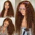 thumbnail image 3 of DOPI Women's Fashion Wig Brown Synthetic Hair Long Wigs Wave Curly Wig, 3 of 9