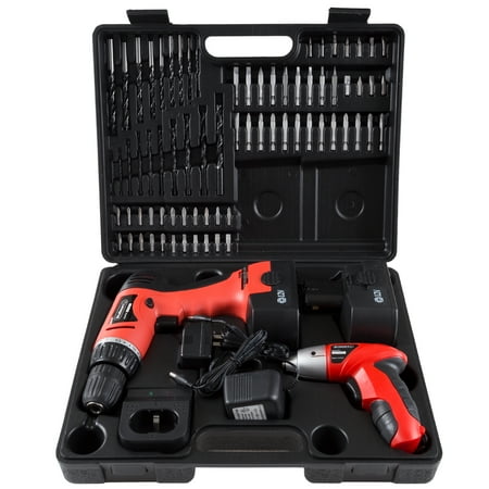 Stalwart 75-10601 12-Volt Cordless Drill and 3.6-Volt Driver with 74-Piece Project Kit