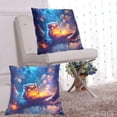 thumbnail image 6 of Owl Reading 18x18in 2-Piece Cotton Fleece Throw Pillow Covers, Shrink Resistant, Hidden Zip, 6 of 6