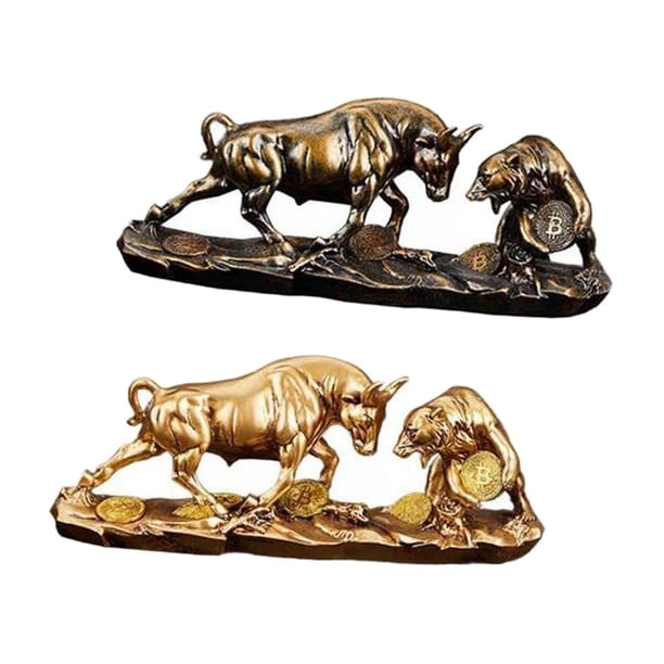 Esculturas Decorativas de Animales, 2 Piezas, Obras de Arte Modernas para Decoración Del Hogar Y Negocios, Mesa