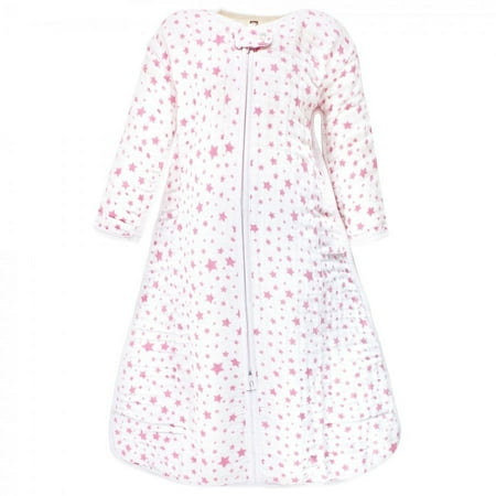 UPC: 0660168162455 | Hudson Baby Infant Girl Long Sleeve Muslin Sleeping Bag Wearable Blanket Sleep Sack Pink Star 18-24 Months