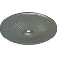 thumbnail image 3 of 51"OD x 3 5/8"ID x 3 3/8"P Galveston Ceiling Medallion (Fits Canopies up to 5 7/8"), Hand-Painted Silver, 3 of 6