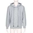 thumbnail image 3 of renvena Girls Casual Hooded Jumpers Pullover Hoodie Long Sleeve Sweatshirts with Pocket 3-14 Grey 5-6, 3 of 7