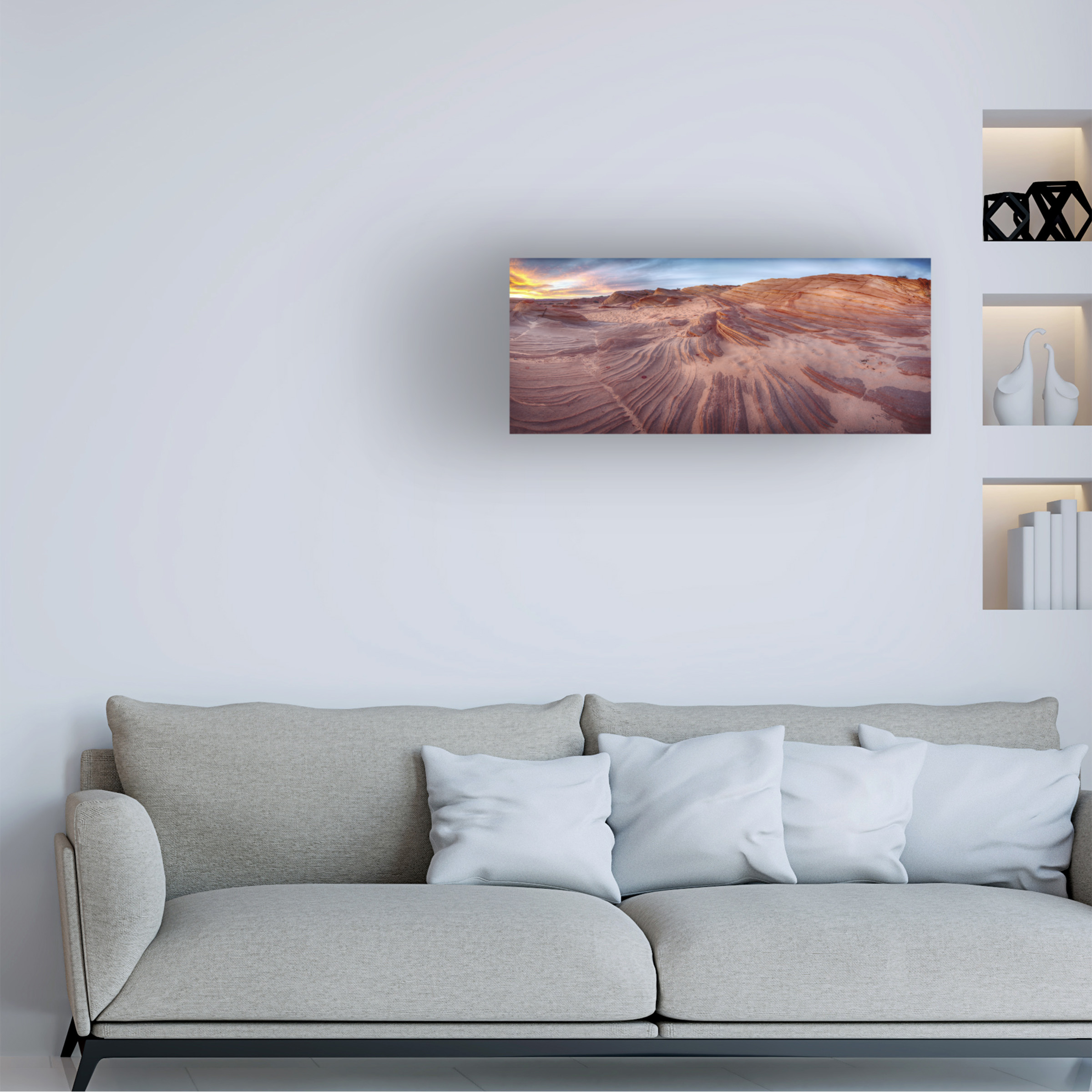 Trademark Fine Art "The Great Wall" Canvas Art by Moises Levy