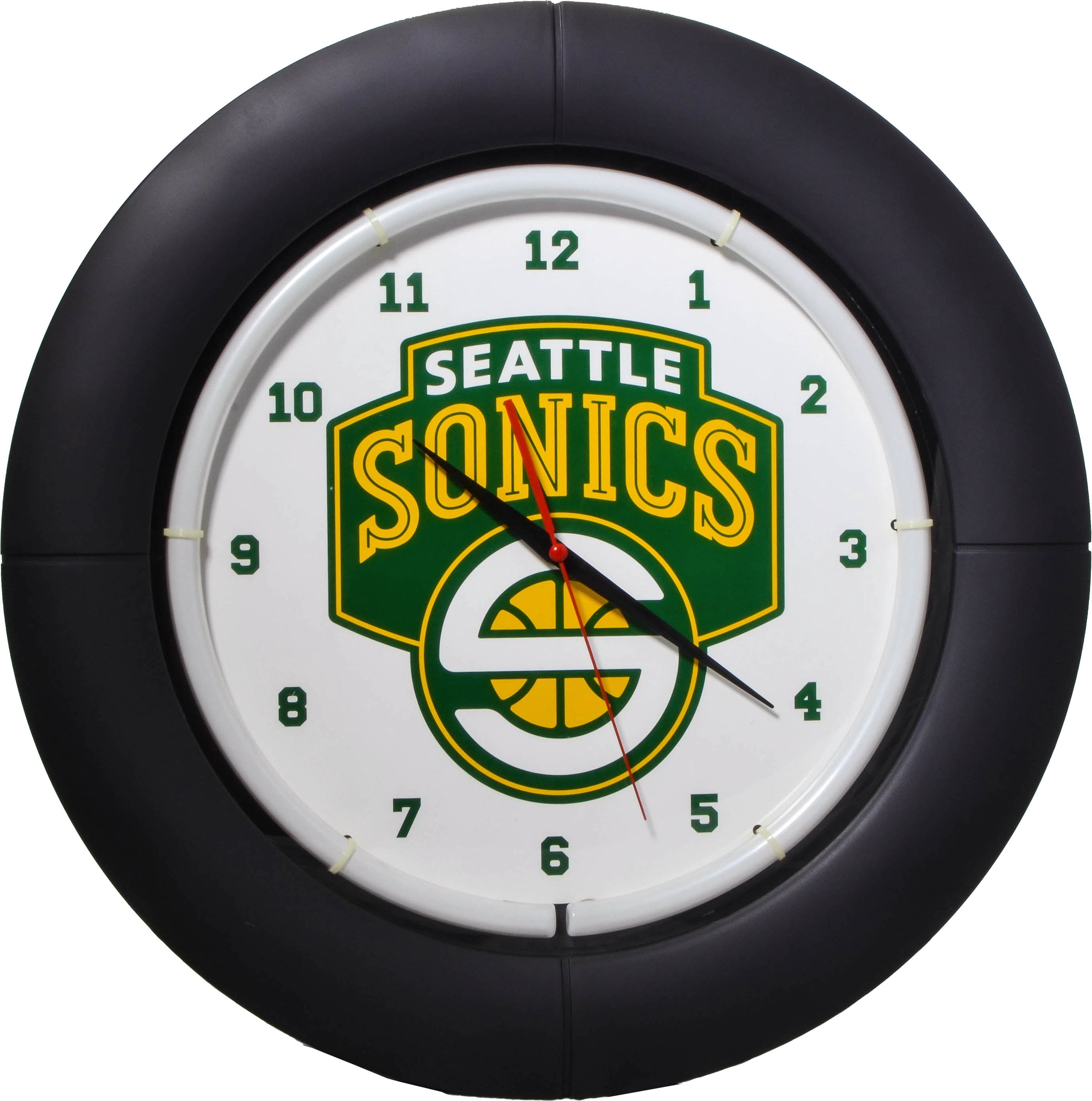 Nba Seattle Sonics Light Up Everbright Neon Wall Clock Walmartcom Walmartcom