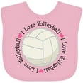 thumbnail image 3 of Inktastic Volleyball Gifts for Girls Girls Baby Bib, 3 of 4