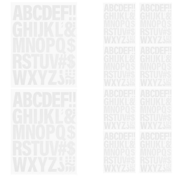 OUNONA 10 Sheets Iron-On Alphabet Letters Heat Transfer Patches for Shirts Fabric Iron-On Letters