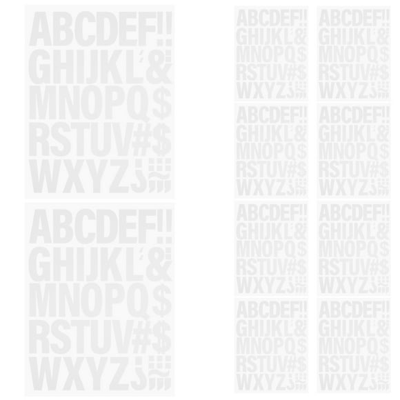 VERDANVERSE 10 Sheets Fabric Printing Letters Vinyl White Heat Transfer For Personalizers