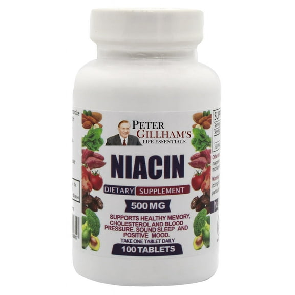 Vitamin B3 Niacin 500mg 100 Tabs Peter Gillhams Life Essentials