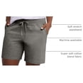 thumbnail image 5 of DONYUDE Women's Jersey Pocket Shorts, Drawstring Cotton Jersey Shorts, 7" Inseam, 5 of 6
