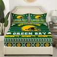 thumbnail image 3 of Erosebridal Sports Themed Sheet Set,American Football Bed Sheets Set King Size Youth Adults,Football Fans Sheets,Sports Game Flat Fitted Sheet with 2 Pillowcases Deep Pockets(Green Bay), 3 of 6