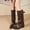 Brown, variant on Bnwani Women Boots Winter Fashion Pointed Toe Mid-Heel Knee-High Versatile Casual Solid Western Boot Black Size 5.5