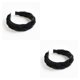 thumbnail image 4 of Diadema de Terciopelo Trenzado Jumpingount Aro Ancho para el Pelo Banda para la Cabeza Sólida Boda Negro 2Conjunto, 4 of 6