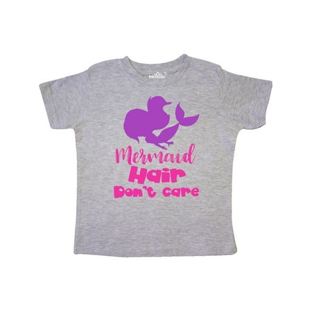 

Inktastic Mermaid Hair Don t Care Mermaid Silhouette Gift Toddler Toddler Girl T-Shirt