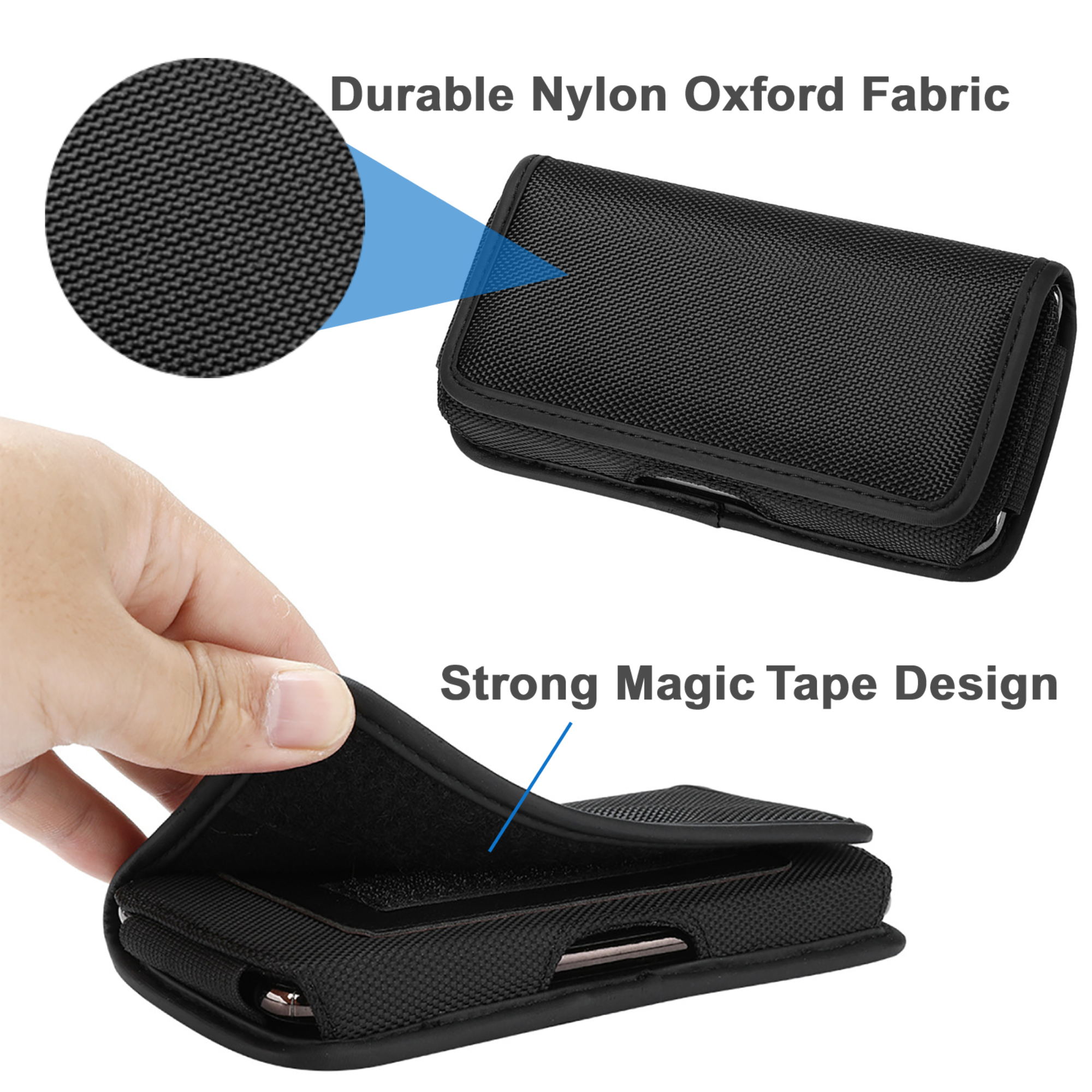 EEEkit Universal Belt Clip Phone Holster – Black photo 3