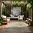 thumbnail image 2 of DEORAB Outdoor Rugs 5'X7' Chenille Patio Rug Three-Layer Material Imitation Silicone Spot Molding Camping Outside Rv Mat,Brown, 2 of 8