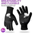 thumbnail image 3 of Heat Resistant Gloves with Silicone Bumps, 2Pcs Professional Heat Proof Glove Mitts for Hair Styling, 3 of 7