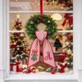 thumbnail image 4 of Lshn Christmas Wreath Sash, Red White Striped Wreath Bow Sash with Scalloped Edge, Embroidered Monogram Initial Xmas Tree Wreath Ribbon for Front Door, Farmhouse Home Indoor Outdoor Decor, 4 of 4