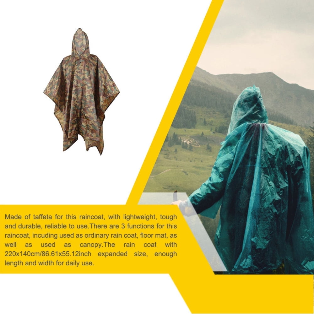 Floor Mat Raincoat Poncho Lotus effect Reliable Raincoat for Avoiding Getting Wet by Rainwater