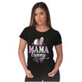 thumbnail image 4 of Cute Spring Easter Mama Bunny Ears Womens Slim Fit Graphic Tee Brisco Brands S, 4 of 5