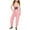 Pink#9527, variant on BOOMNY Girls Romper Letter Graphic Sleeveless Spaghetti Strap Romper for Kids Soft Baggy Fall Jumpsuit With Pocket