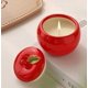 thumbnail image 5 of Vela aromática con forma de manzana, elaborada con cera de soja natural, duración de combustión de 20 horas, material cerámico, decorativa para el hogar, dormitorio y espacios de relajación., 5 of 9