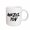 White, variant on 3drose, Mazel Tov. Black Paint Lettering on a White Background., 11oz Mug