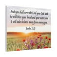 thumbnail image 4 of Bible Verse Canvas And You Shall Serve the Lord Exodus 23:25 Scripture Wall Art Christian Home Decor, 4 of 12