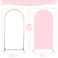 thumbnail image 5 of Coolmade Wedding Arch Cover 6.6ft Spandex Fitted Wedding Arch Stand Cover for Birthday Party Ceremony Banquet Decoration Pink, 5 of 7