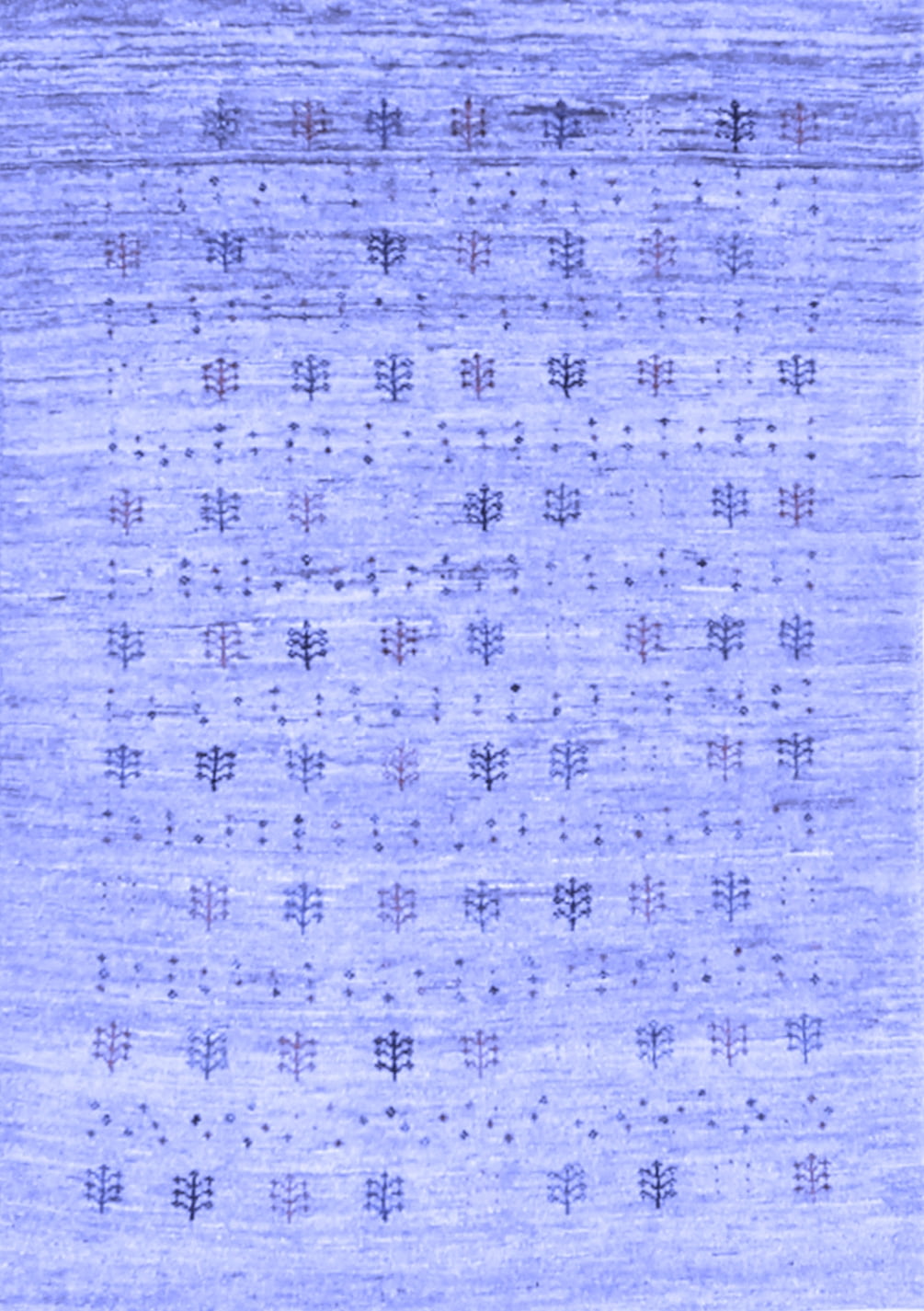 Ahgly Company Indoor Rectangle Abstract Blue Contemporary Area Rugs, 2 ...