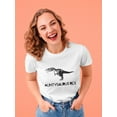 thumbnail image 2 of Auntysaurus Rex Aunt Graphic Women White T-Shirt, Female x-Large, 2 of 4