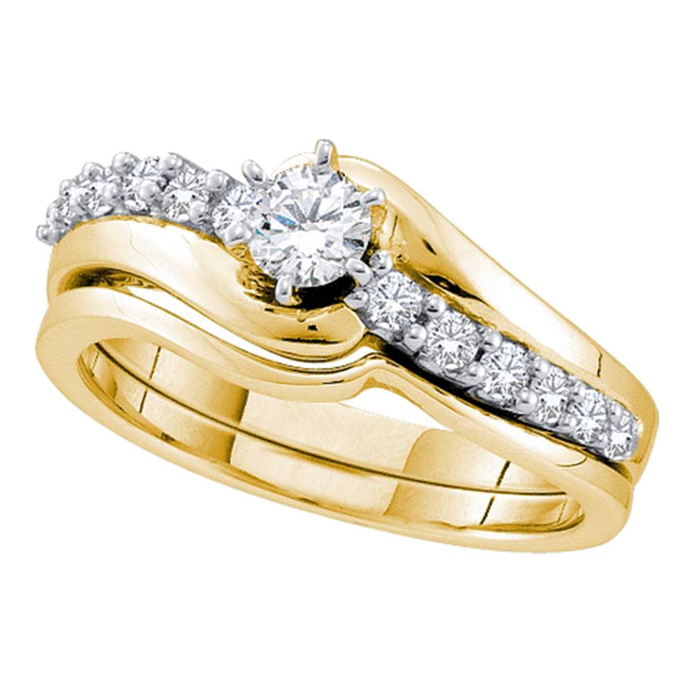 Details about   Yellow Gold Over 1.2 Ct Round Cut Diamond Ladies Engagement Wedding Bridal Ring 