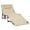 Beige, variant on Patiojoy 4-Level Oversize Folding Chaise Lounge Adjustable Outdoor Beach with Removable Cushion Black