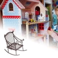 thumbnail image 1 of Silla mecedora de hierro en miniatura, accesorios de decoración de modelo de mini silla muebles de casa de muñecas pequeños para adornos de micro Café, 1 of 10