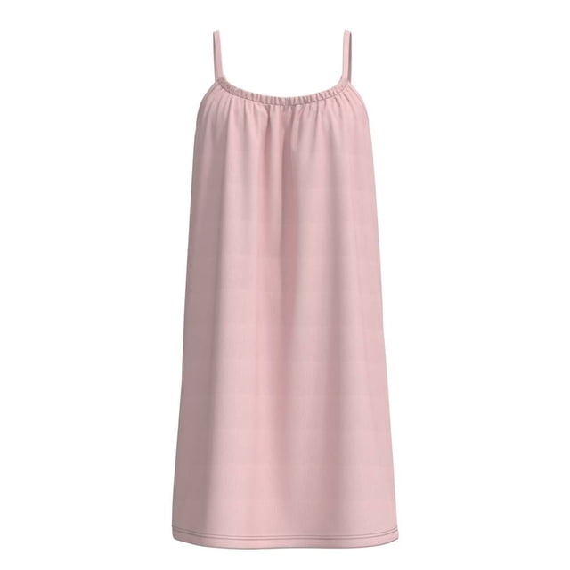 Ropa Playa Ocean Pacific para Mujer Vestido Sin Mangas con Elástico en Escote y Tirante Delgado Rosa Talla CH